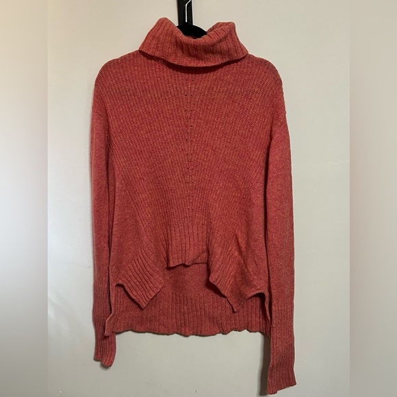 Moth By Anthropologie Wool Blend Turtleneck Sweater Sz Oversized Small - Picture 2 of 10